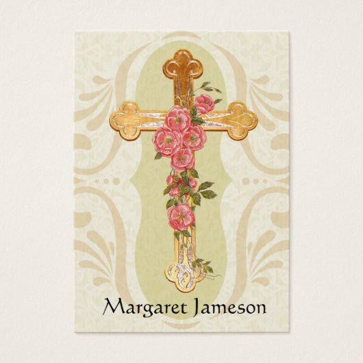 Personalized Catholic Funeral Memorial Holy Card - (Front)