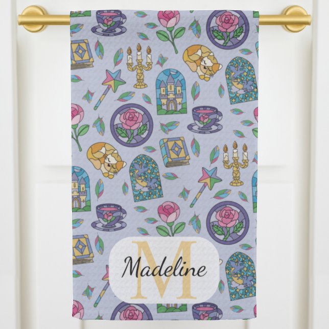 Personalized Cats Beauty and the Beast Book Girl Kitchen Towel (Creator Uploaded)
