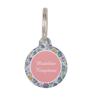 Personalized Cats Beauty and the Beast Book Girl Pet ID Tag