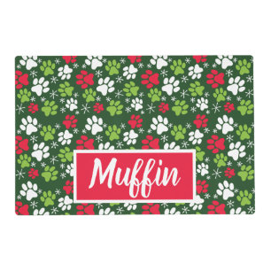 Personalized Cats Christmas Placemat