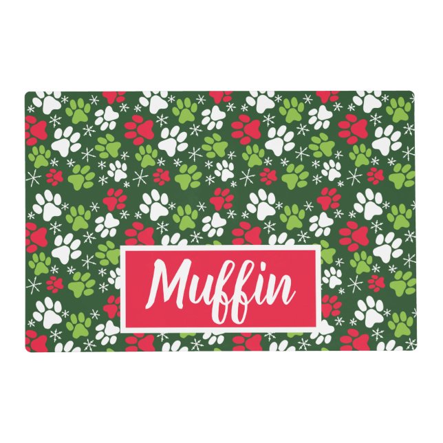 Personalized Cats Christmas Placemat (Front)