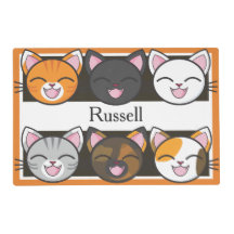 personalized cat placemats