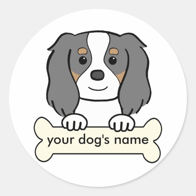 Personalized Cavalier Classic Round Sticker (Front)