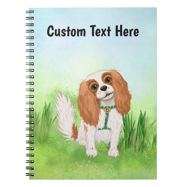 Personalized Cavalier King Charles Spaniel  Notebook (Front)