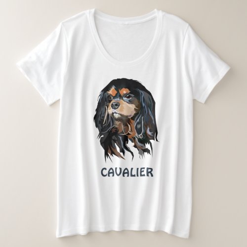 Personalized Cavalier King Charles Spaniel Plus Size T_Shirt