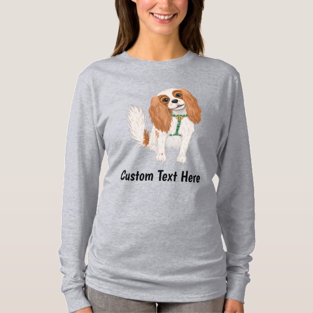 Personalized Cavalier King Charles Spaniel  T-Shirt (Front)
