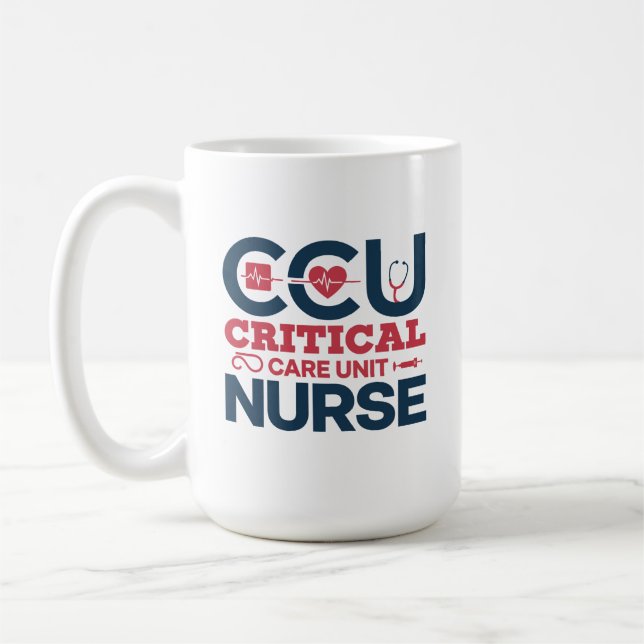Personalized CCU Nurse Mug (Left)