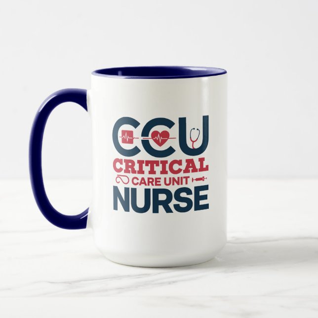Personalized CCU Nurse Mug (Left)