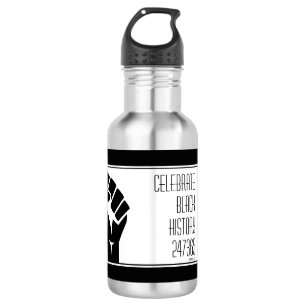 Personalized CELEBRATE BLACK HISTORY Stainless Steel Water Bottle