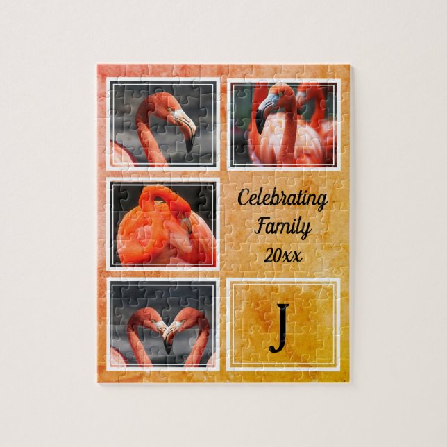 Personalized CELEBRATING FAMILY Photo Keepsake Jigsaw Puzzle (Vertical)