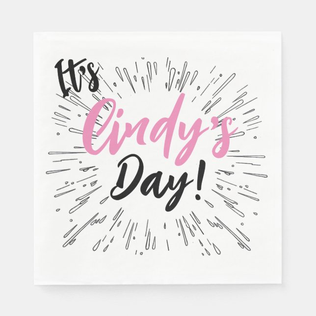 Personalized Celebration Napkins (Front)