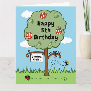 Personalized Celebration Numbered Kid's Birthday Card