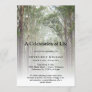 Personalized Celebration of Life Funeral Forest Invitation