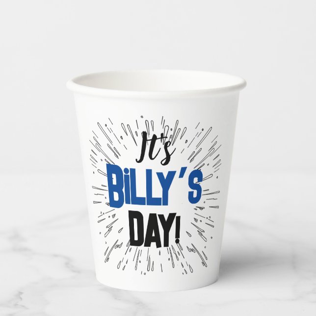 Personalized Celebration  Paper Cups (Front)