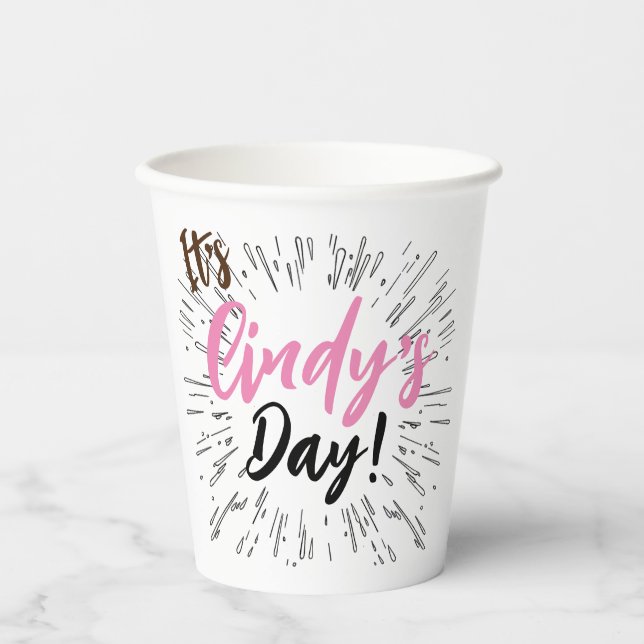 Personalized Celebration Paper Cups (Front)