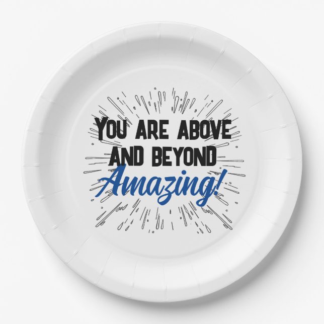 Personalized Celebration  Paper Plates (Front)