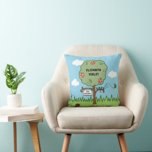 Personalized Celebration Tree Kid's Throw Pillow