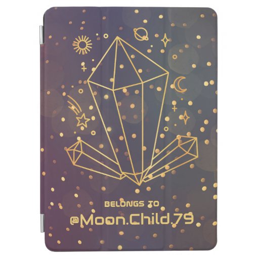 Personalized Celestial Crystals Space Case Cover