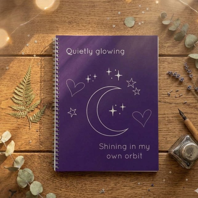 Personalized Celestial Design Spiral Notebook (Creator Uploaded)