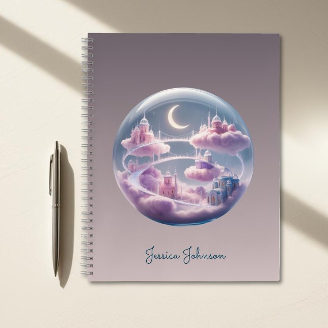 Personalized Celestial Floating City  Notebook (Personalized Celestial Floating City Notebook)
