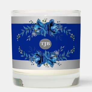 Personalized Celestial Floral Elegance Scented Candle