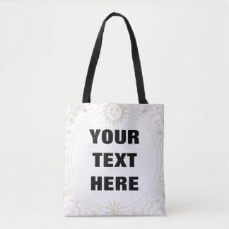 Personalized Celestial Frame Tote Bag