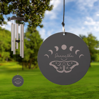Personalized Celestial Moon Phase Wind Chime