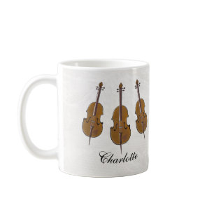 Personalized cello gift coffee mug