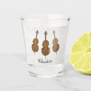 Personalized cello gift shot glass