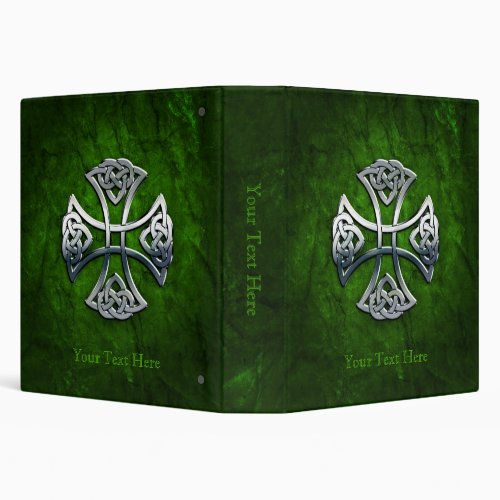 Personalized Celtic Cross 3 Ring Binder
