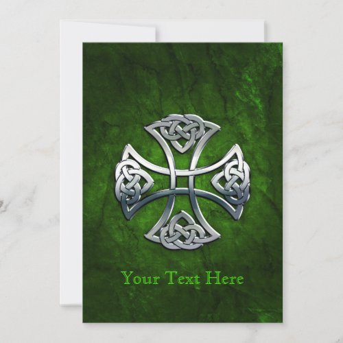 Personalized Celtic Cross Holiday Card