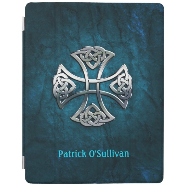 Personalized Celtic Cross iPad Smart Cover (Front)
