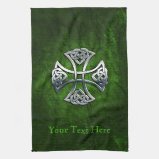 Personalized Celtic Cross Kitchen Towel