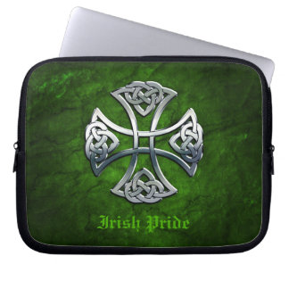 Personalized Celtic Cross Laptop Sleeve