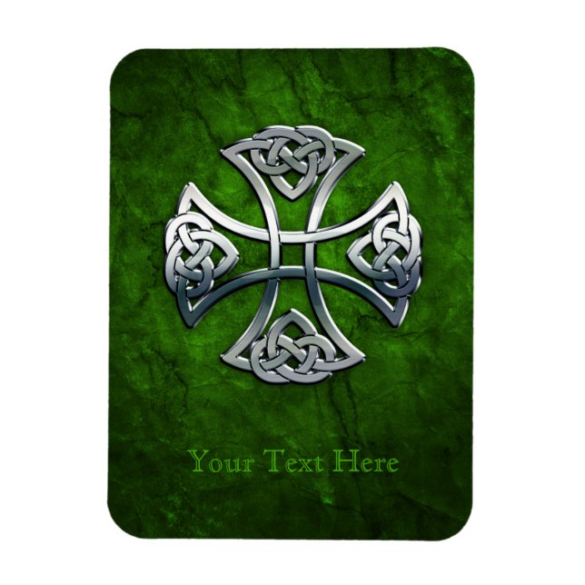 Personalized Celtic Cross Magnet (Vertical)
