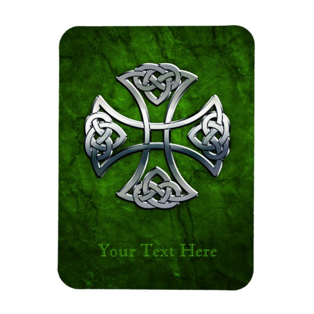 Personalized Celtic Cross Magnet (Vertical)