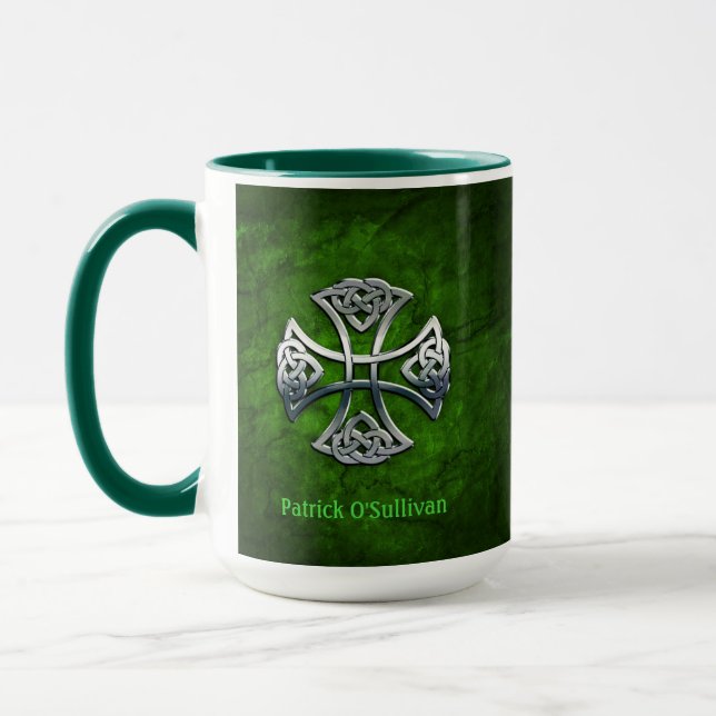Personalized Celtic Cross Mug (Left)