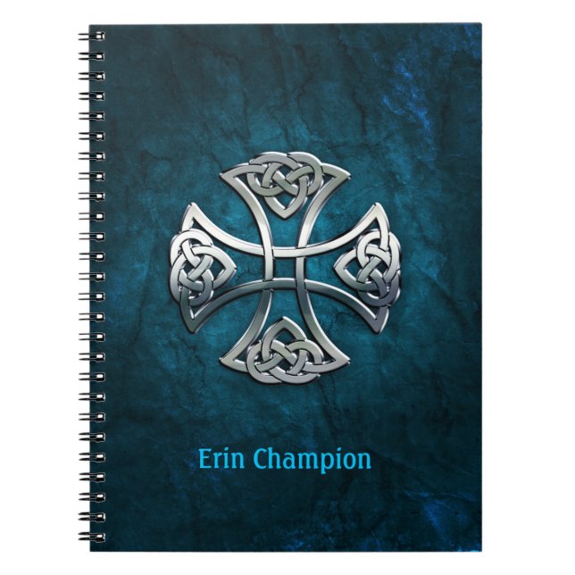 Personalized Celtic Cross Notebook (Front)