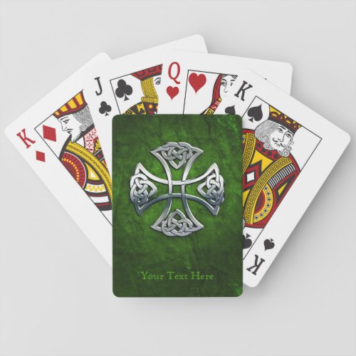 Personalized Celtic Cross Playing Cards