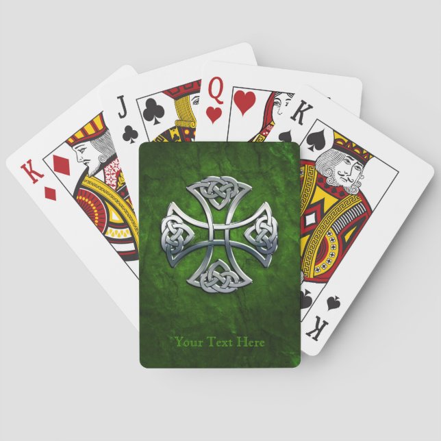 Personalized Celtic Cross Poker Cards (Back)
