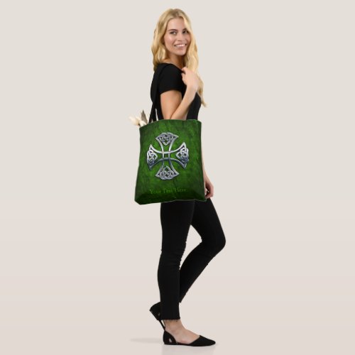 Personalized Celtic Cross Tote Bag