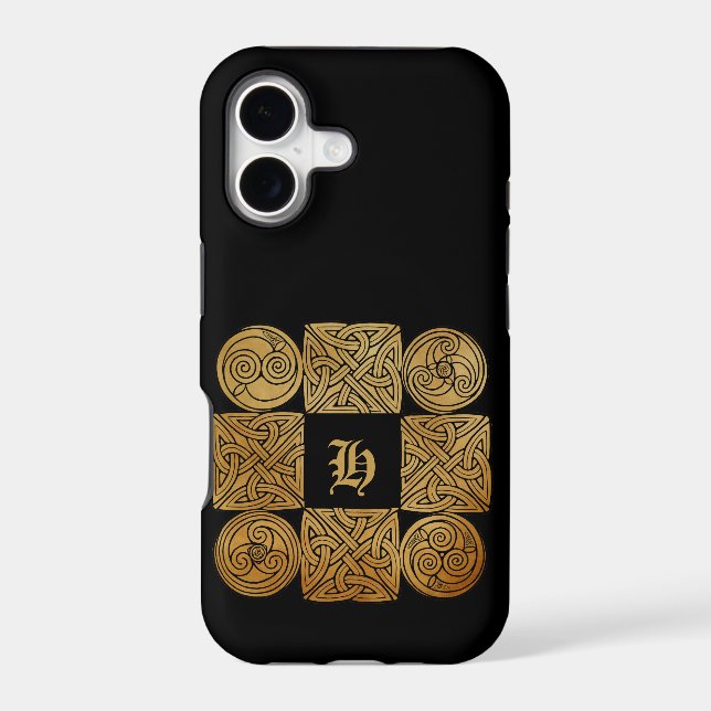 Personalized Celtic Knotwork Cross Iphone Case (Back)