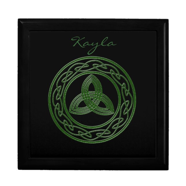 Personalized Celtic trinket box (Front)