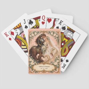 Personalized Centaur Bride and Groom Wedding Favor Poker Cards