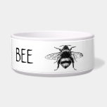 Personalized Ceramic Bowl - Queen Bee Water Bowl<br><div class="desc">Place this bee water bowl somewhere close to the have or bee hotel. Add a small stick or stone so small insects can rest on or escape from the water.</div>
