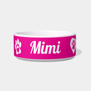 Personalized Ceramic Cat Bowl, customized Cat Gift Bowl