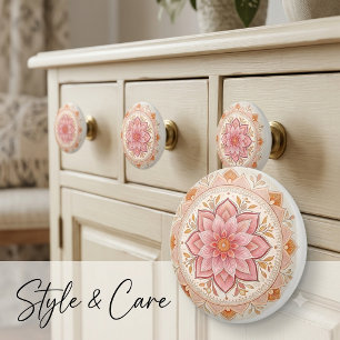 Personalized Ceramic Knob with Your Image or Art