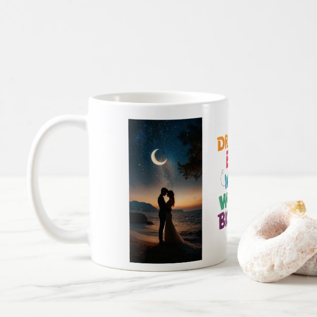 "Personalized Ceramic Mug-Custom Design Coffee Cup (With Donut)