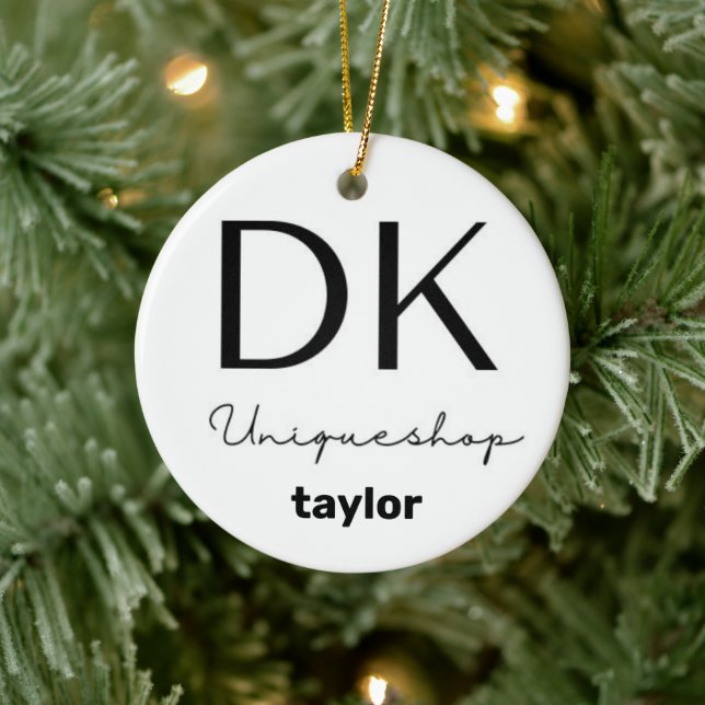  Personalized  Ceramic Ornament (Tree)