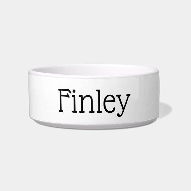 Personalized Ceramic Pet Bowl (Front)